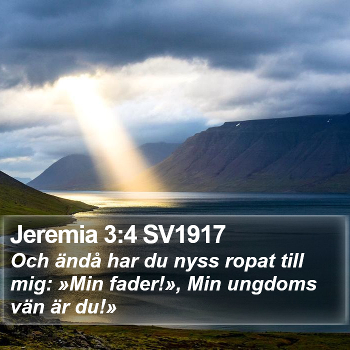 Jeremia 3:4 SV1917 Bible Study