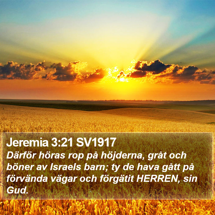 Jeremia 3:21 SV1917 Bible Study