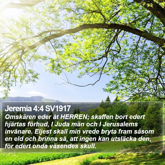 Jeremia 4:4 SV1917 Bible Study