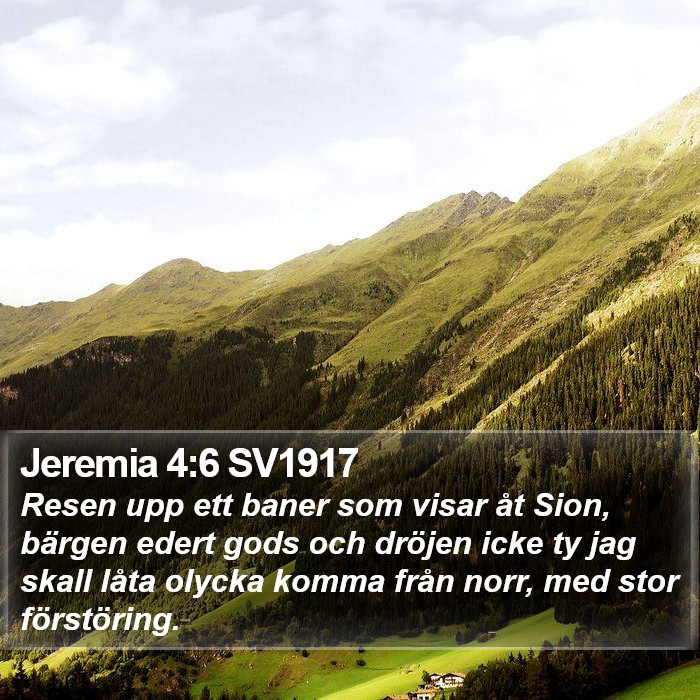 Jeremia 4:6 SV1917 Bible Study