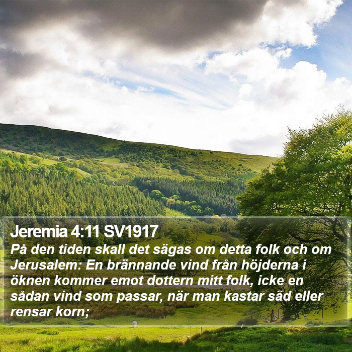 Jeremia 4:11 SV1917 Bible Study