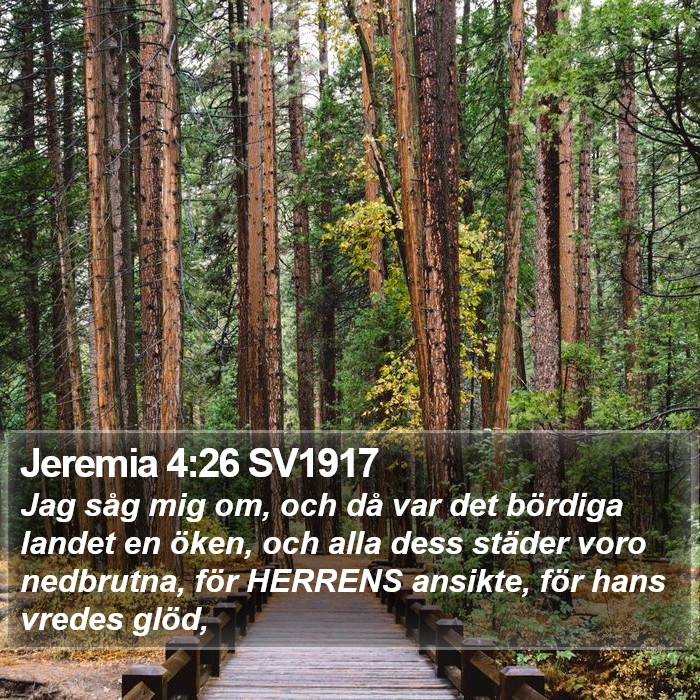 Jeremia 4:26 SV1917 Bible Study