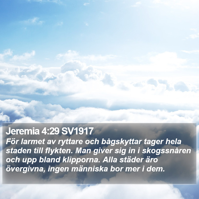 Jeremia 4:29 SV1917 Bible Study
