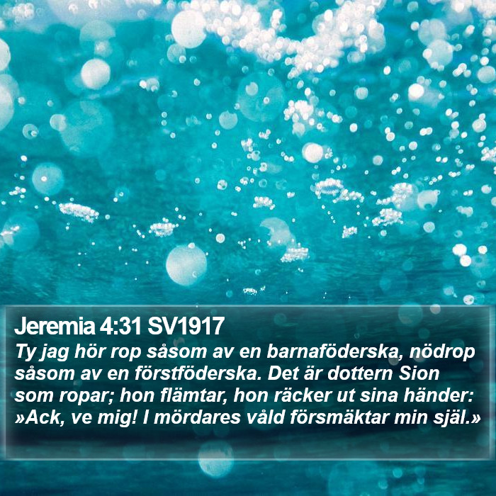 Jeremia 4:31 SV1917 Bible Study