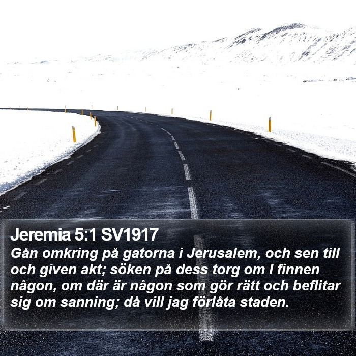 Jeremia 5:1 SV1917 Bible Study