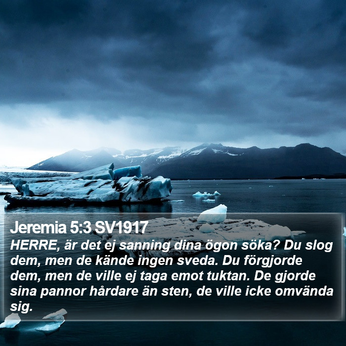 Jeremia 5:3 SV1917 Bible Study