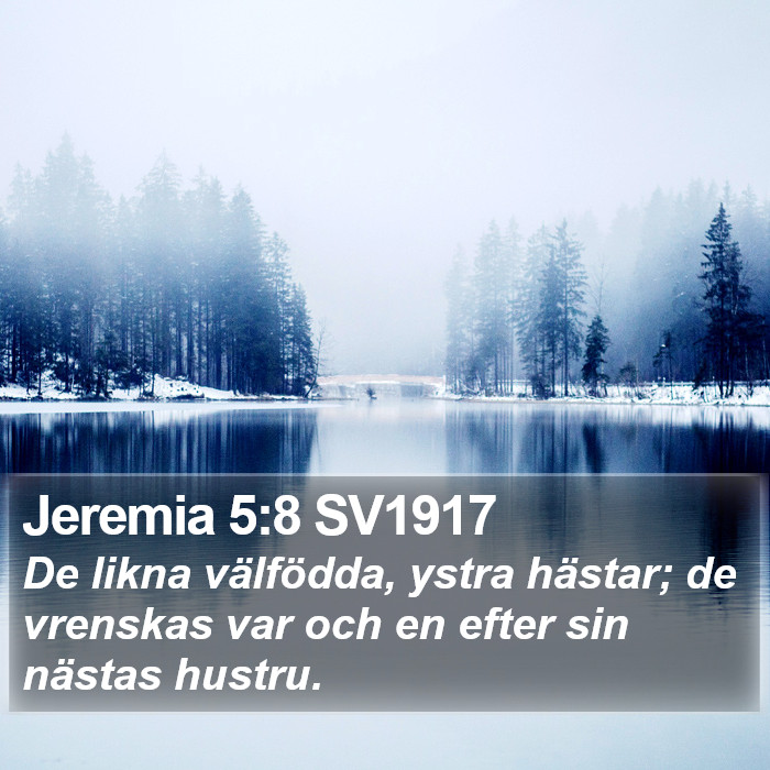 Jeremia 5:8 SV1917 Bible Study