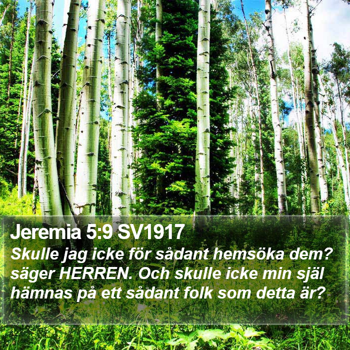 Jeremia 5:9 SV1917 Bible Study