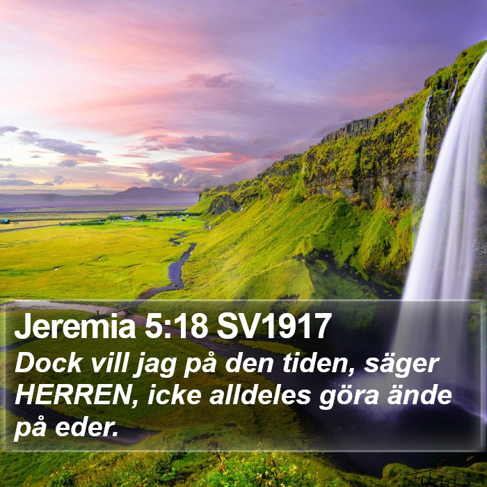 Jeremia 5:18 SV1917 Bible Study