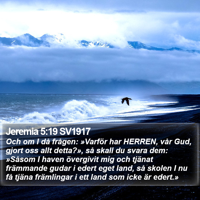 Jeremia 5:19 SV1917 Bible Study