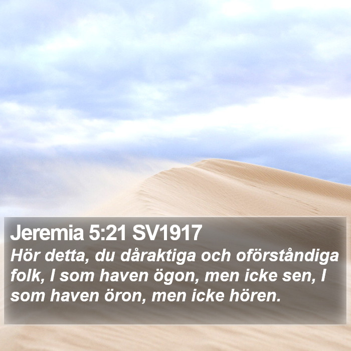 Jeremia 5:21 SV1917 Bible Study