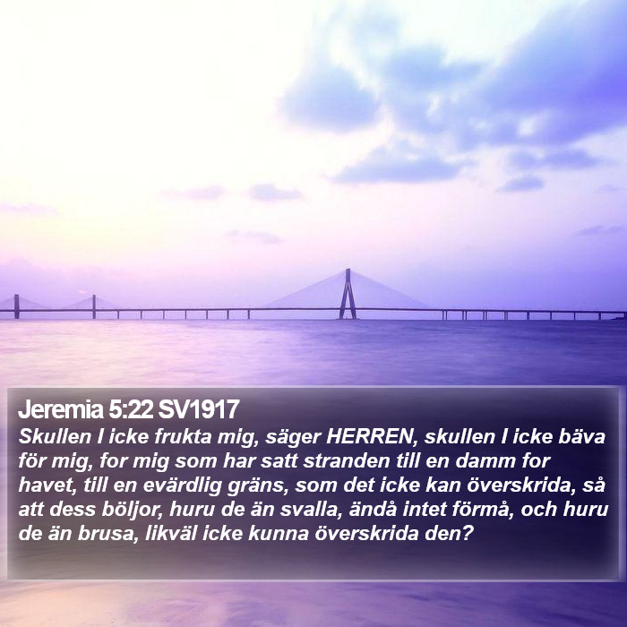 Jeremia 5:22 SV1917 Bible Study