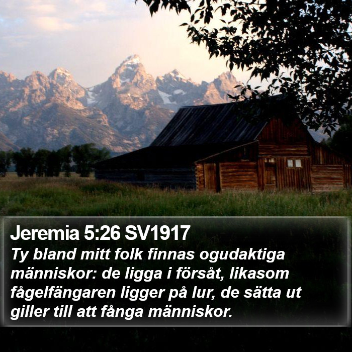 Jeremia 5:26 SV1917 Bible Study