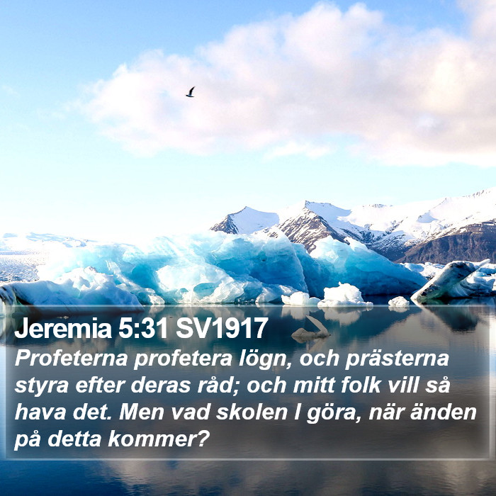 Jeremia 5:31 SV1917 Bible Study