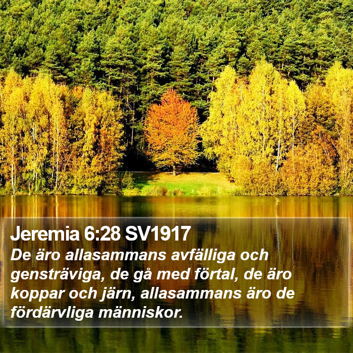 Jeremia 6:28 SV1917 Bible Study