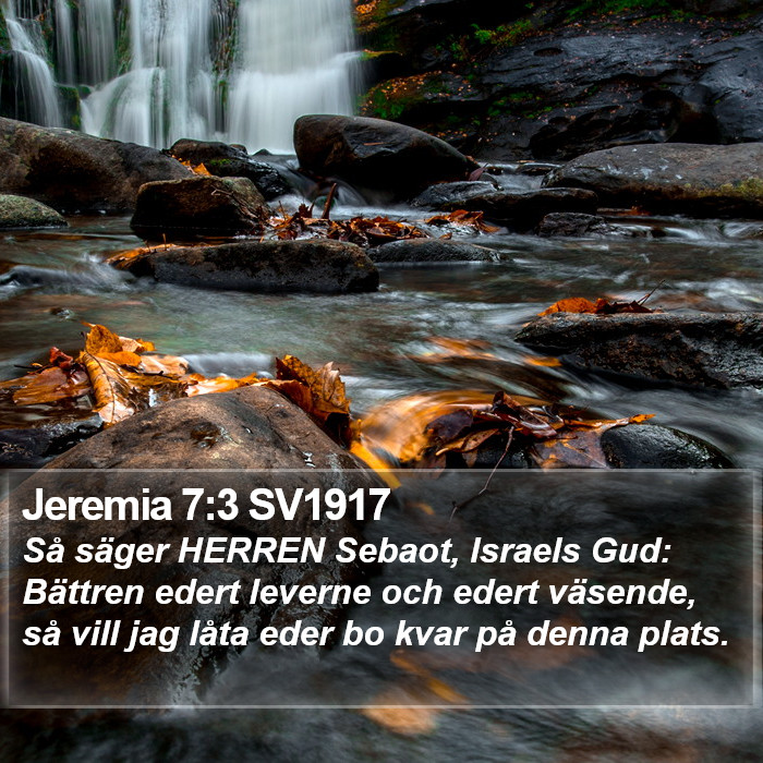 Jeremia 7:3 SV1917 Bible Study