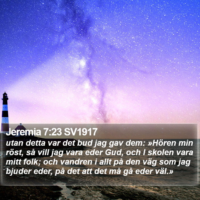 Jeremia 7:23 SV1917 Bible Study