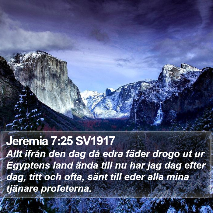 Jeremia 7:25 SV1917 Bible Study