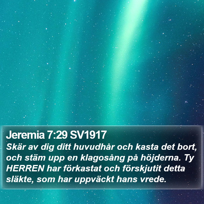 Jeremia 7:29 SV1917 Bible Study