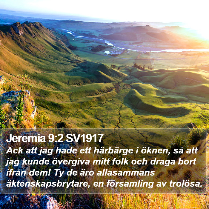 Jeremia 9:2 SV1917 Bible Study