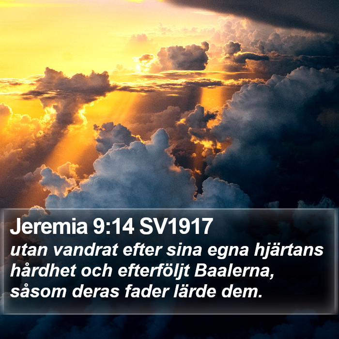 Jeremia 9:14 SV1917 Bible Study