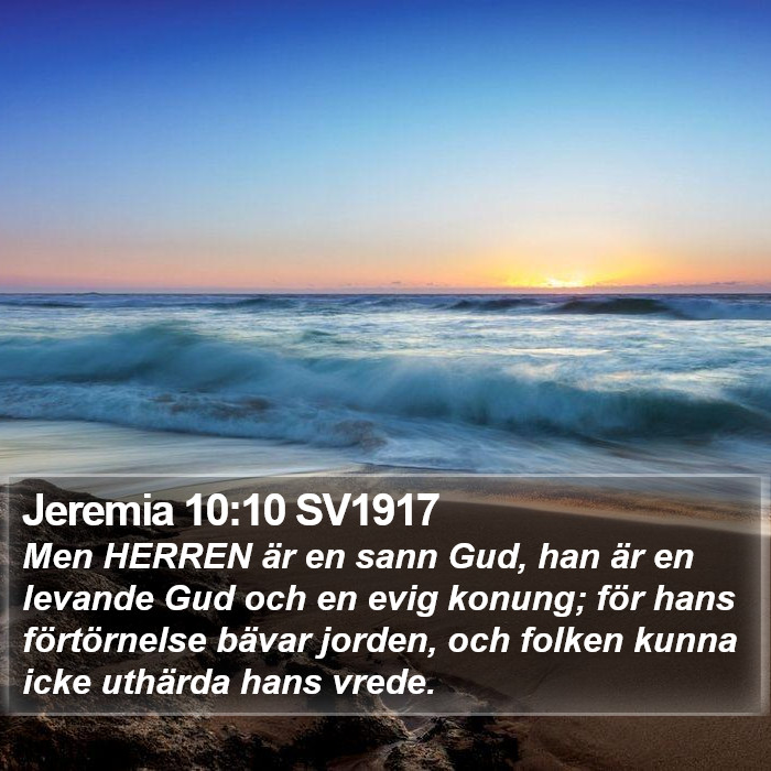 Jeremia 10:10 SV1917 Bible Study