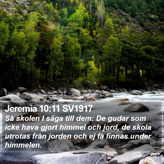 Jeremia 10:11 SV1917 Bible Study