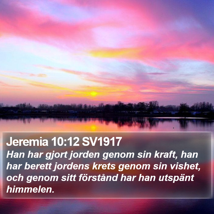 Jeremia 10:12 SV1917 Bible Study