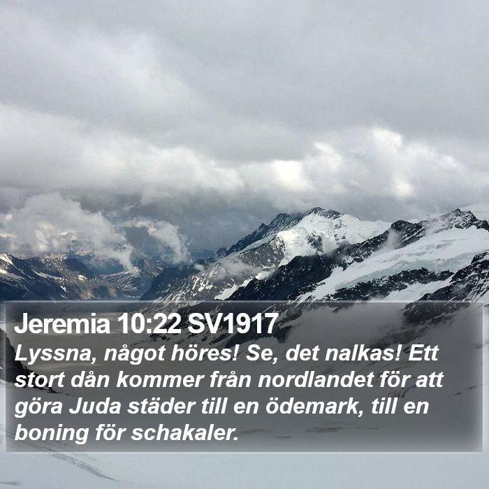 Jeremia 10:22 SV1917 Bible Study