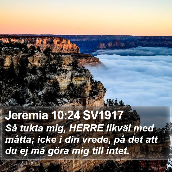 Jeremia 10:24 SV1917 Bible Study