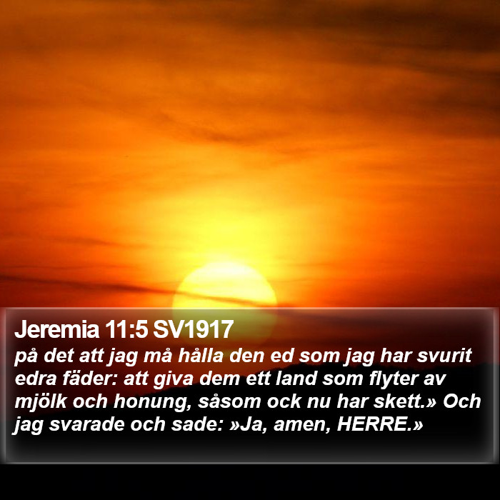 Jeremia 11:5 SV1917 Bible Study