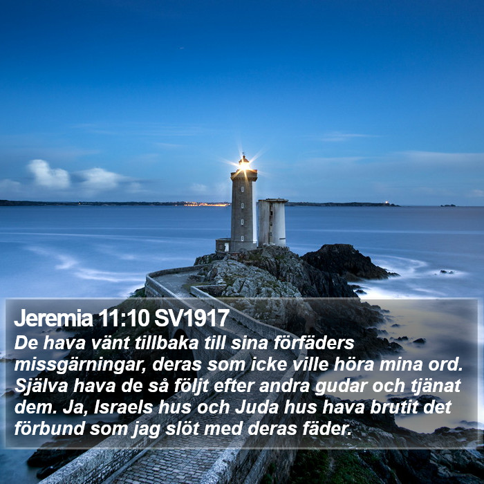 Jeremia 11:10 SV1917 Bible Study