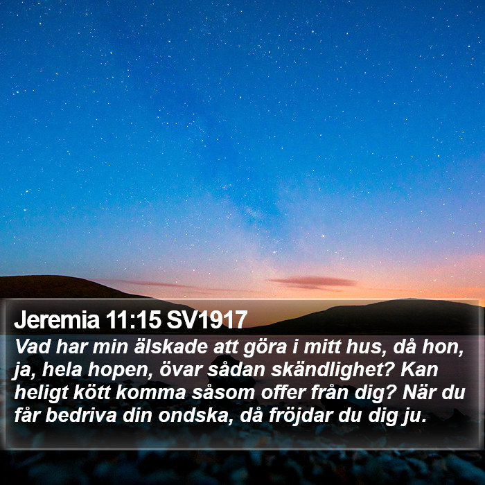 Jeremia 11:15 SV1917 Bible Study