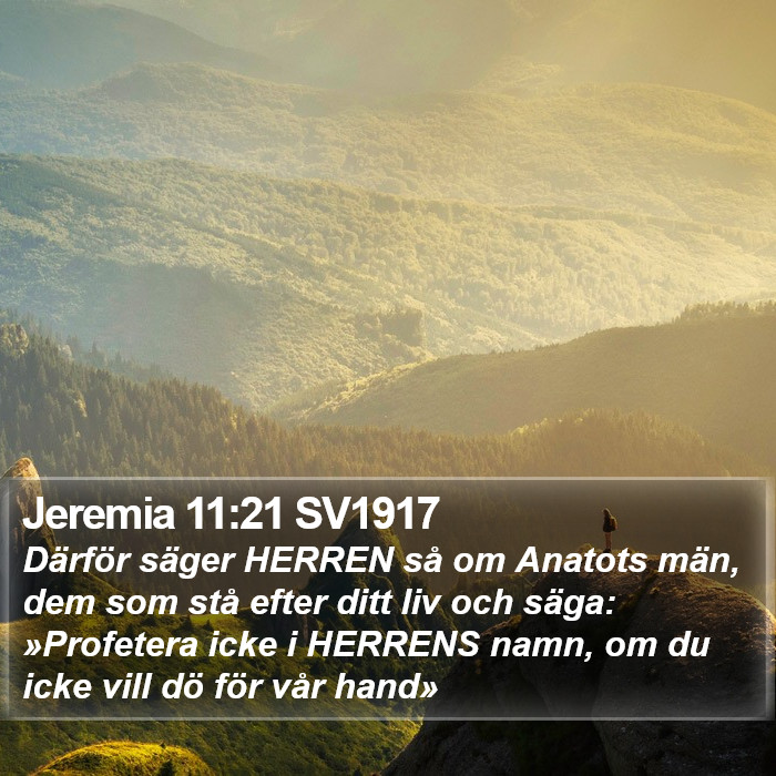 Jeremia 11:21 SV1917 Bible Study
