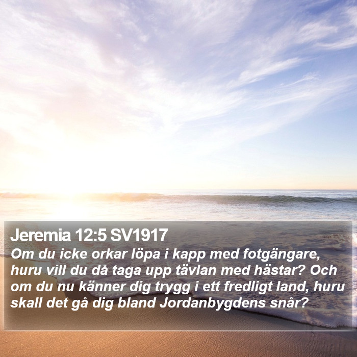 Jeremia 12:5 SV1917 Bible Study