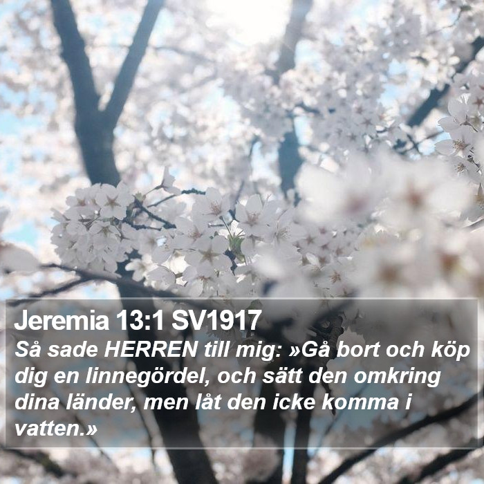 Jeremia 13:1 SV1917 Bible Study