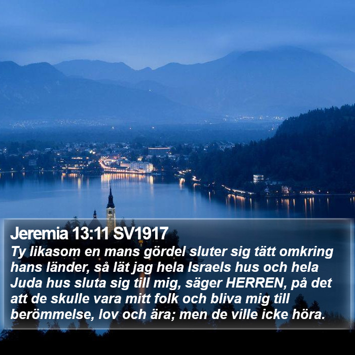 Jeremia 13:11 SV1917 Bible Study