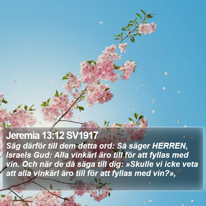 Jeremia 13:12 SV1917 Bible Study