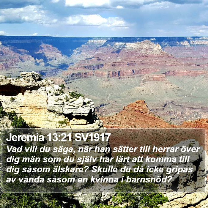 Jeremia 13:21 SV1917 Bible Study