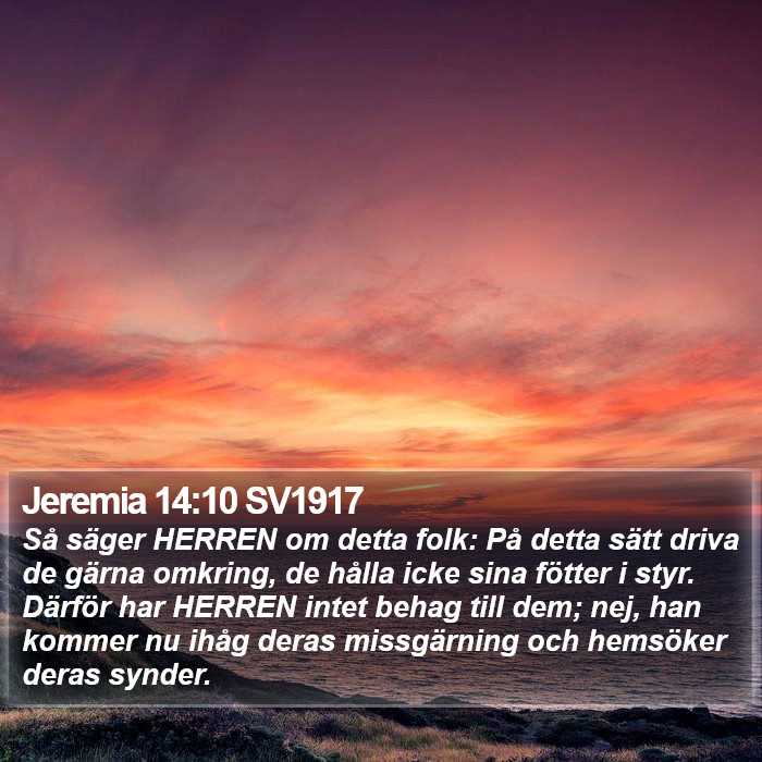 Jeremia 14:10 SV1917 Bible Study