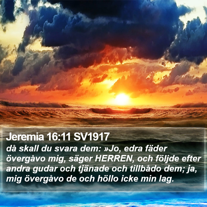 Jeremia 16:11 SV1917 Bible Study