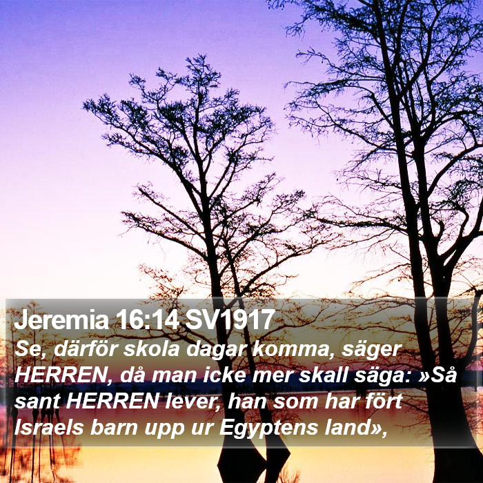 Jeremia 16:14 SV1917 Bible Study