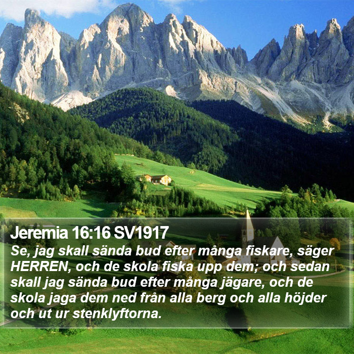 Jeremia 16:16 SV1917 Bible Study