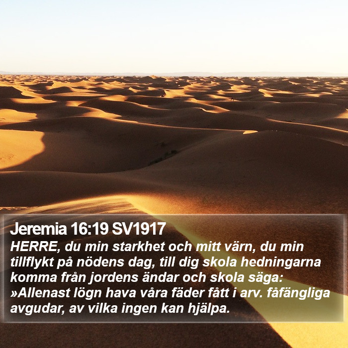 Jeremia 16:19 SV1917 Bible Study