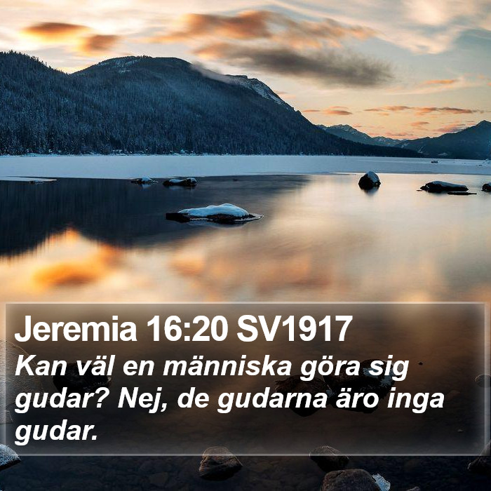 Jeremia 16:20 SV1917 Bible Study