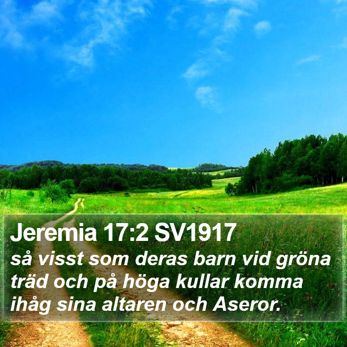 Jeremia 17:2 SV1917 Bible Study