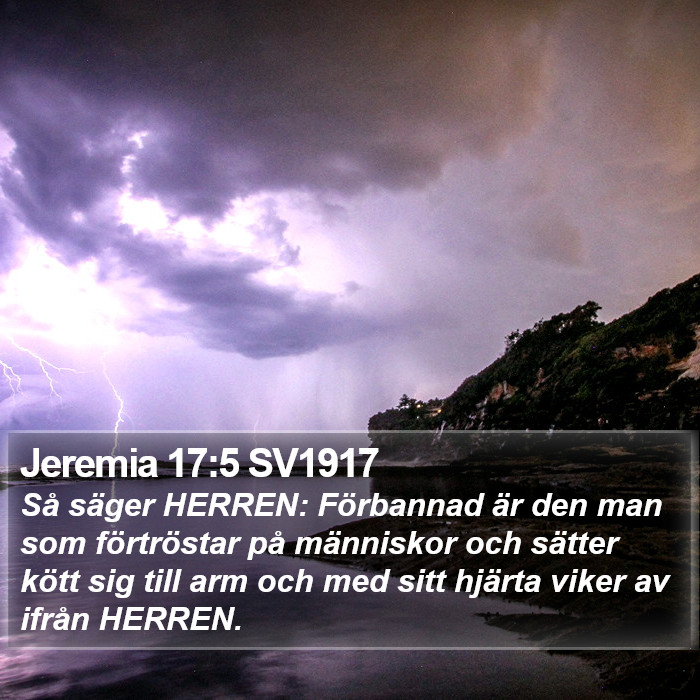 Jeremia 17:5 SV1917 Bible Study