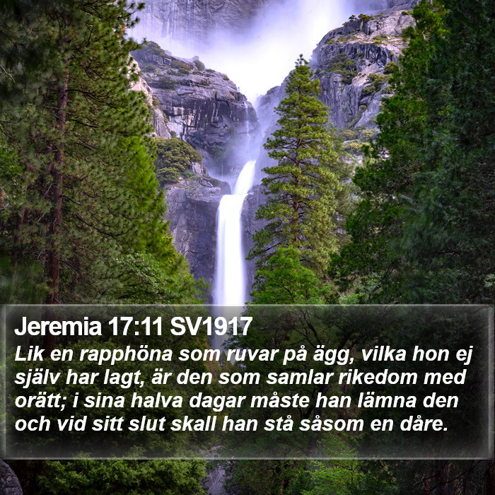 Jeremia 17:11 SV1917 Bible Study