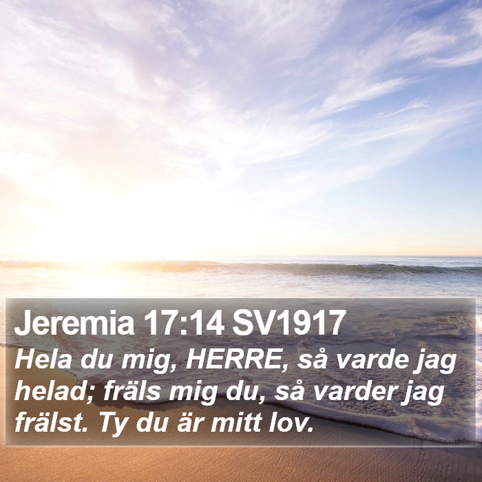 Jeremia 17:14 SV1917 Bible Study