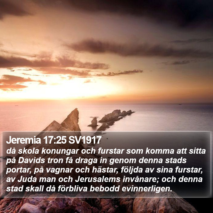 Jeremia 17:25 SV1917 Bible Study